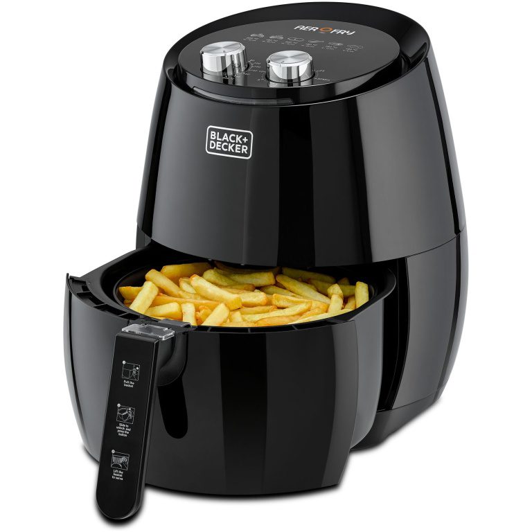 Black+Decker Air Fryer, 1500 Watt, 4.5 Liters - AF350 Black+Decker Air Fryer, 1500 Watt, 4.5 Liters - AF350